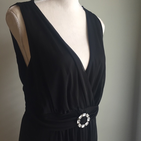 Enfocus Studio Dresses & Skirts - Enfocus Hi-Lo Black Chiffon Maxi Evening Gown 16W